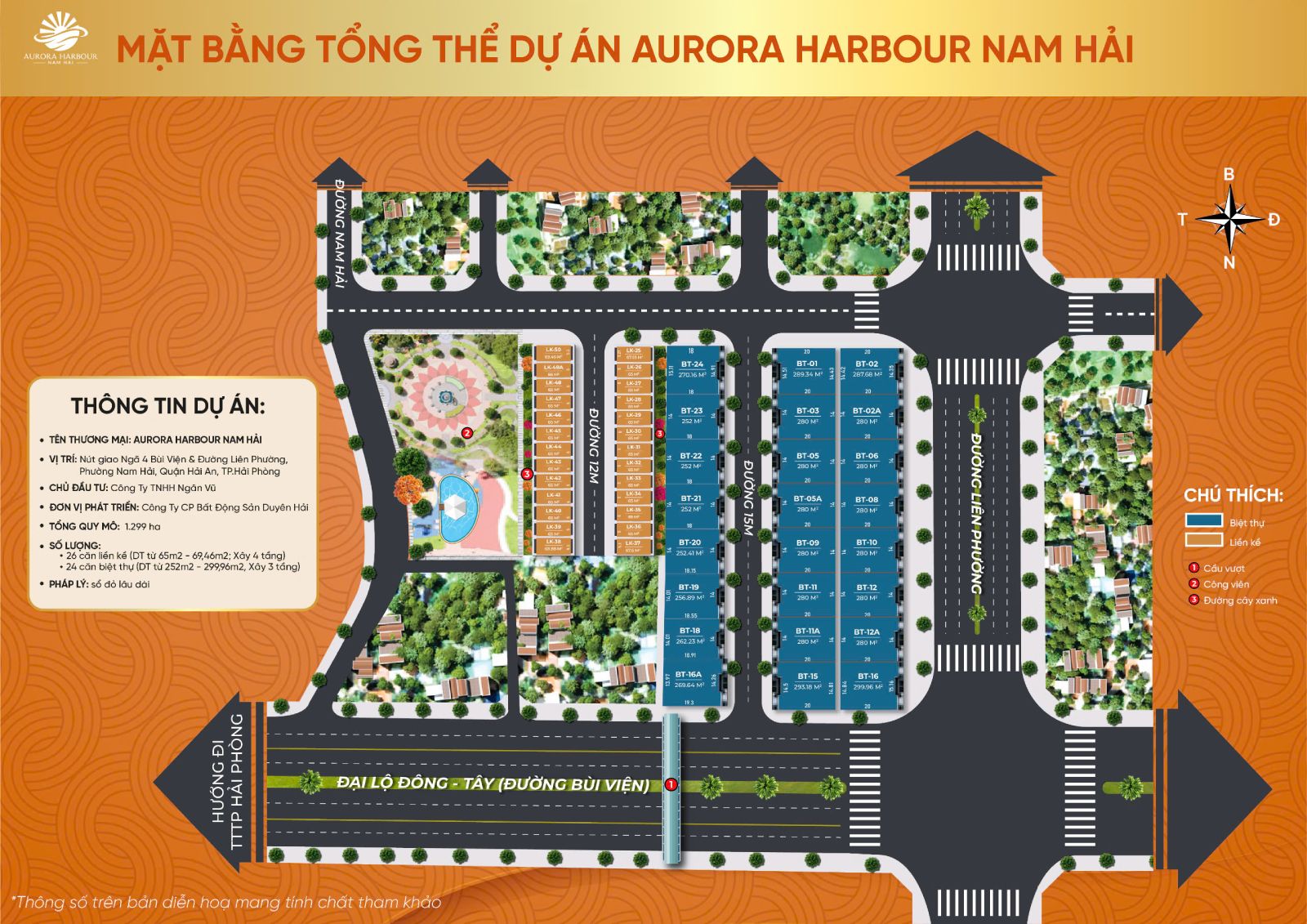Mặt bằng thiết kế Aurora Harbour Nam Hải Hải Phòng